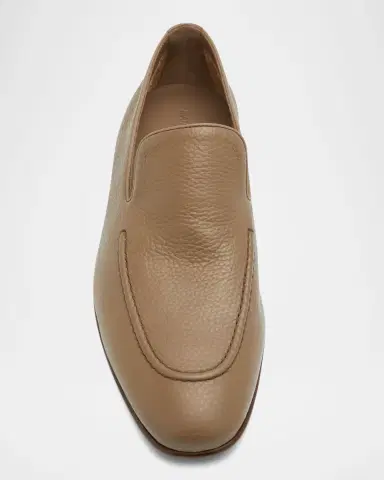 Manolo Blahnik Men's Truro Leather Loafers | Thumbnail 5