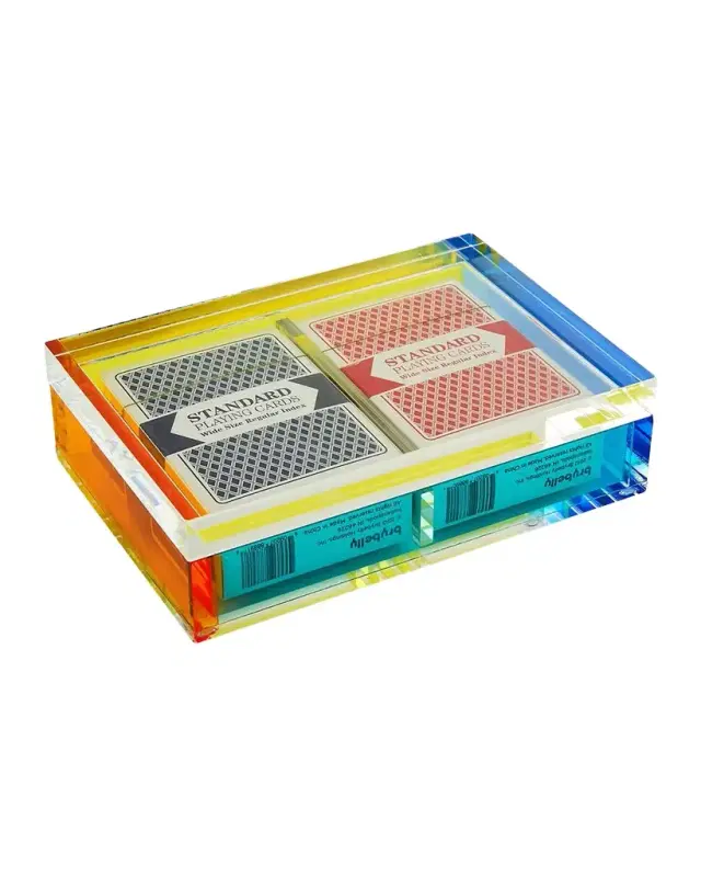 Tizo Lucite Card Box Set (Includes 2 Set of Cards)