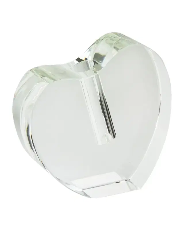 Tizo Clear Crystal Heart Vase Large