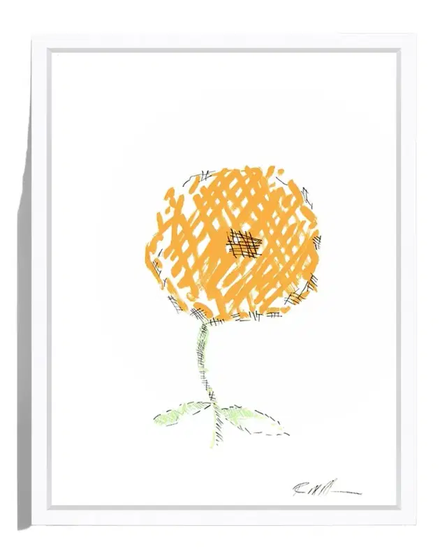 RFA Fine Art "Cross Hatch Flower" Giclee by Robert Robinson