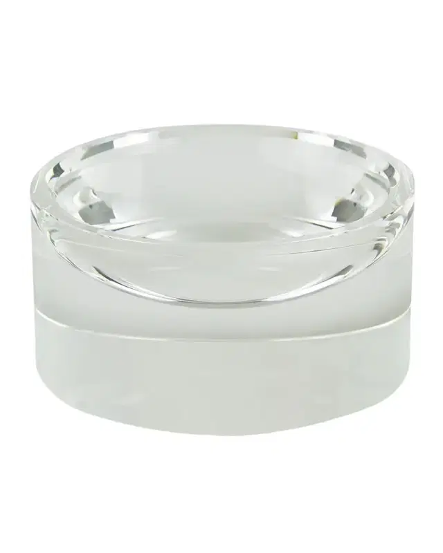 Tizo Clear Crystal Bowl Round 8"Diameter