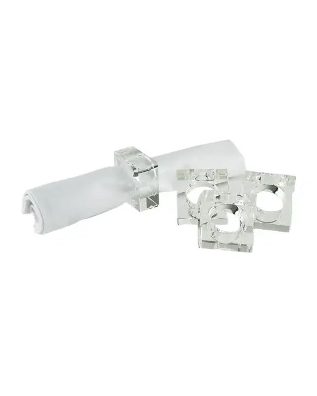Tizo S/4 Crystal Napkin Holder - Clear