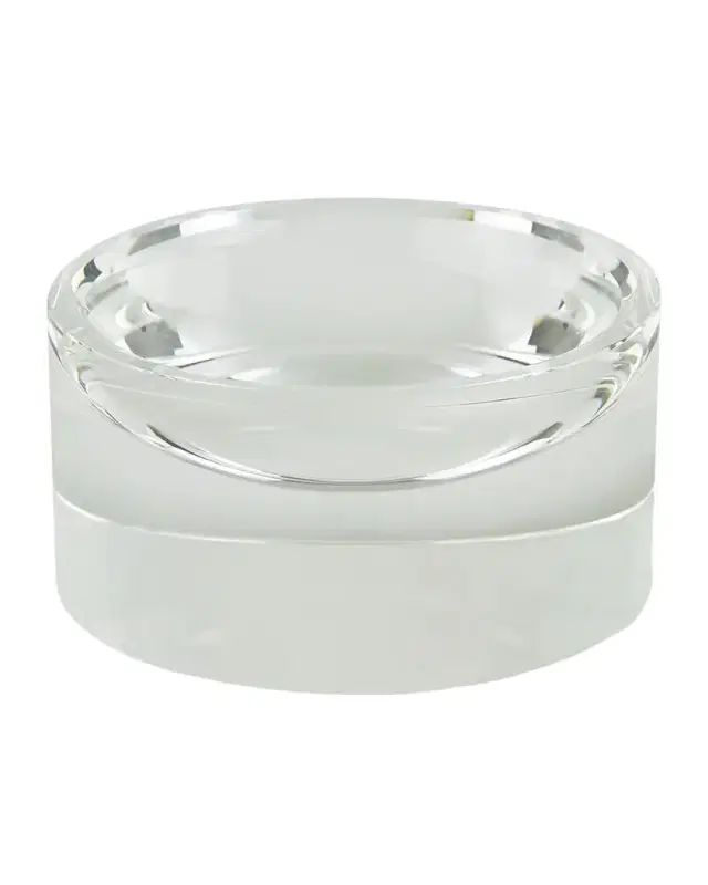 Tizo Clear Crystal Bowl Round 7" Diameter