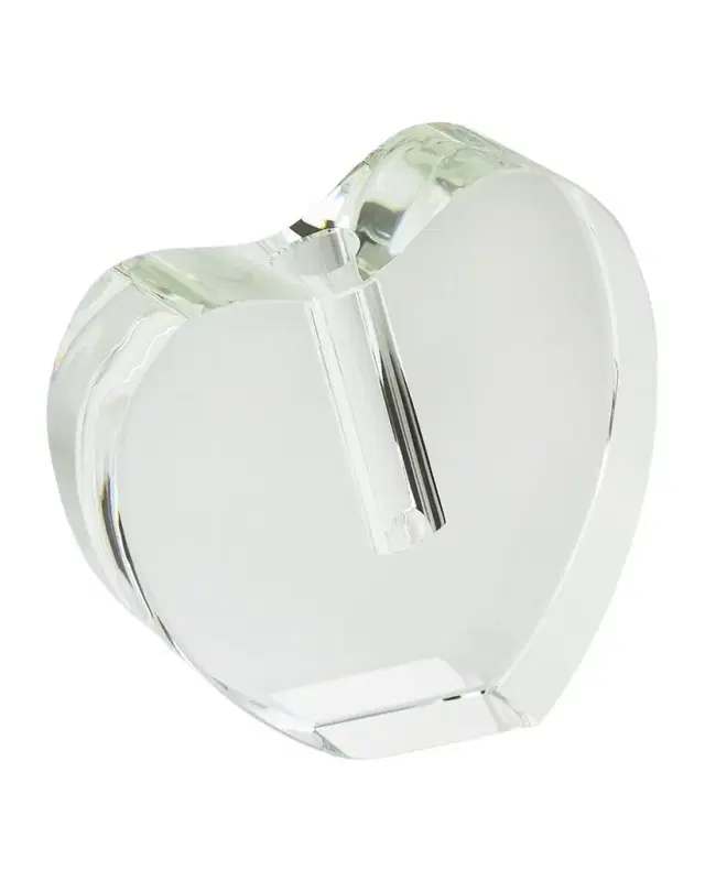 Tizo Clear Crystal Heart Vase Small