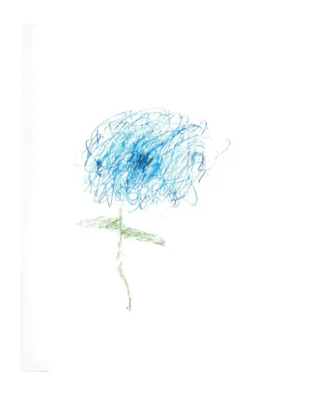 RFA Fine Art "Floral - Scribble Flower" Giclee by Robert Robinson