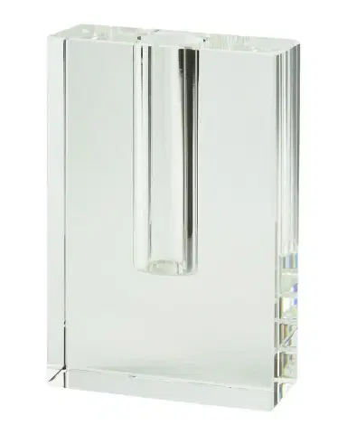 Tizo Clear Crystal Rectangle Bud Vase - Small | Thumbnail 1 Tizo Clear Crystal Rectangle Bud Vase - Small | Thumbnail 1