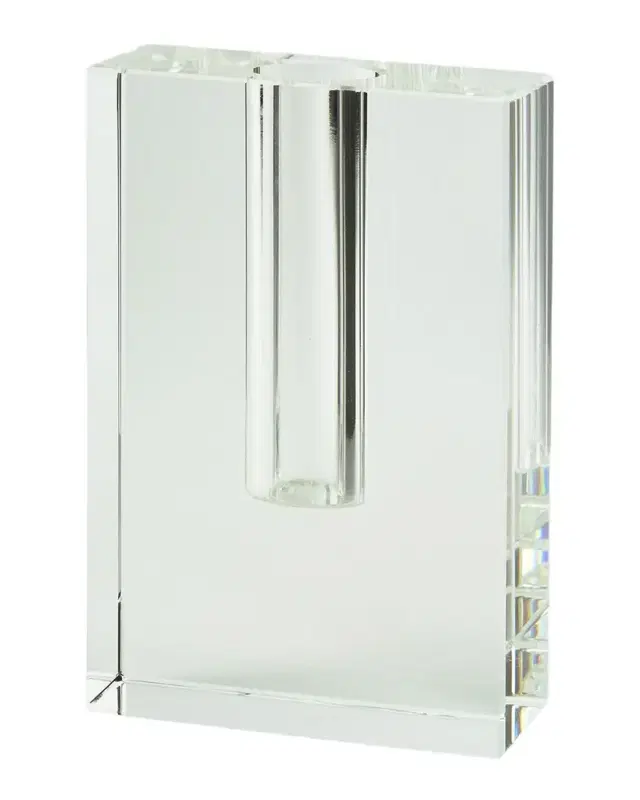 Tizo Clear Crystal Rectangle Bud Vase - Small