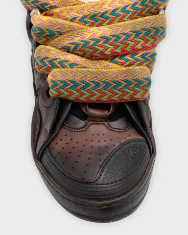 Lanvin Men's Curb Leather Low-Top Sneakers | Thumbnail 5 Lanvin Men's Curb Leather Low-Top Sneakers | Thumbnail 5