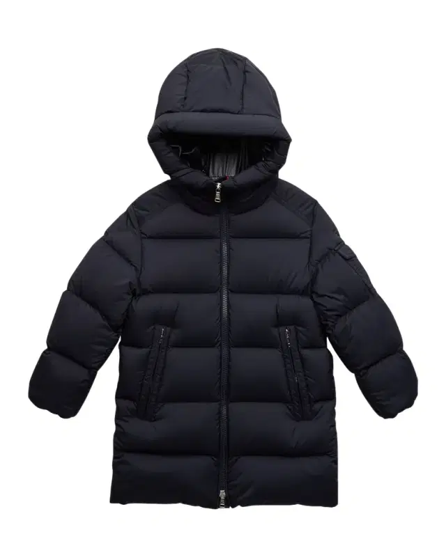 Boy 's Marat Striped Trim Long Parka, Size 8-14