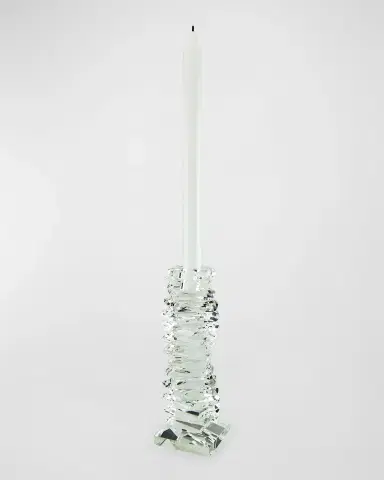 Tizo Clear Crystal "Twisted" Candleholder Small | Thumbnail 2 Tizo Clear Crystal "Twisted" Candleholder Small | Thumbnail 2