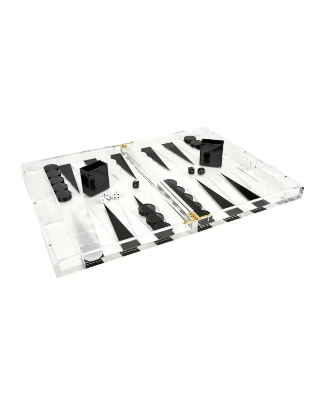 Tizo Lucite Backgammon Set