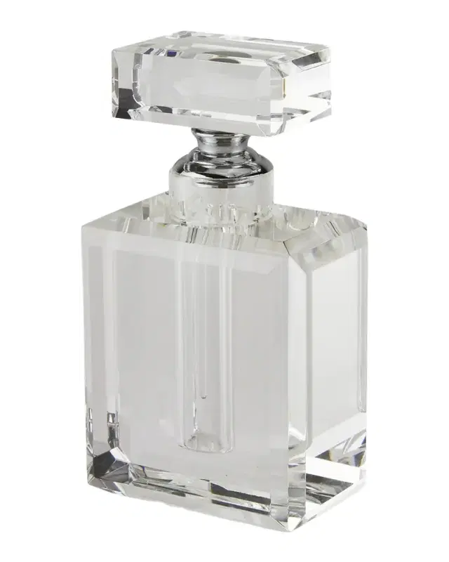 Tizo Clear Crystal Channel Shape Perfume Bottle