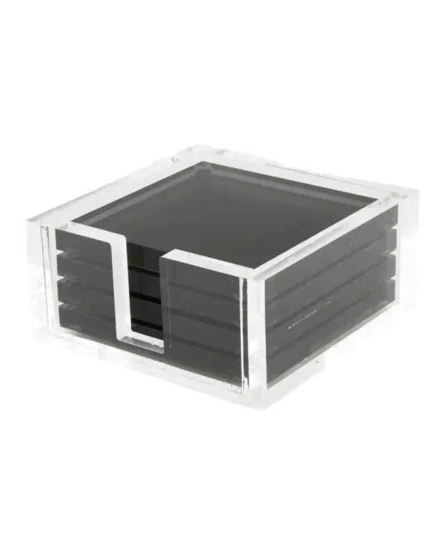 Tizo Lucite Coasters, Set of 4