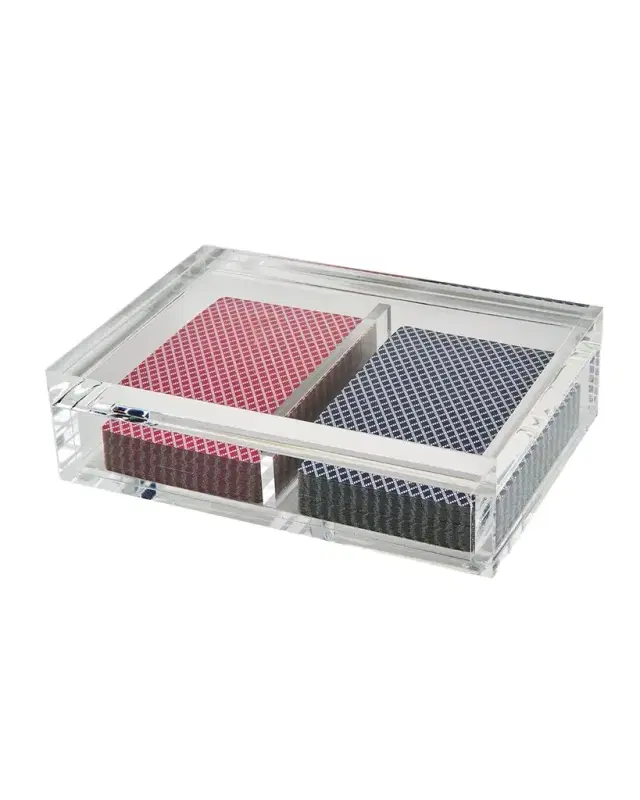 Tizo Lucite Card Box Set (Includes 2 Set of Cards)