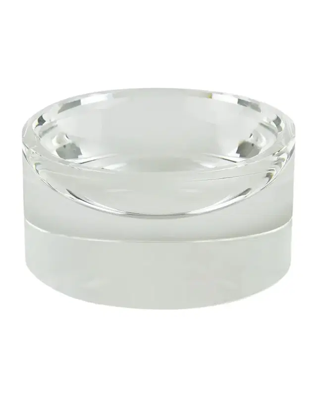 Tizo Clear Crystal Bowl Round 6" Diameter