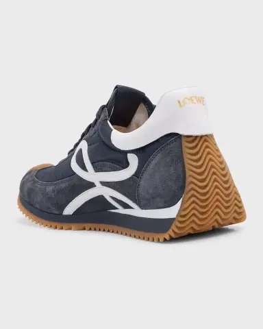 Loewe Men's Flow Runner 2.0 Nylon and Suede Sneakers | Thumbnail 4 Loewe Men's Flow Runner 2.0 Nylon and Suede Sneakers | Thumbnail 4