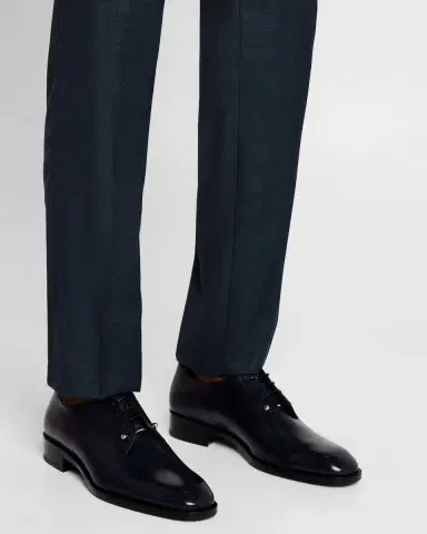 Christian Louboutin Men's Chambeliss Leather Derby Shoes | Thumbnail 2