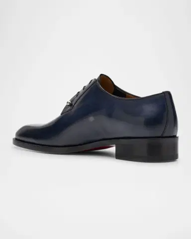 Christian Louboutin Men's Chambeliss Leather Derby Shoes | Thumbnail 4