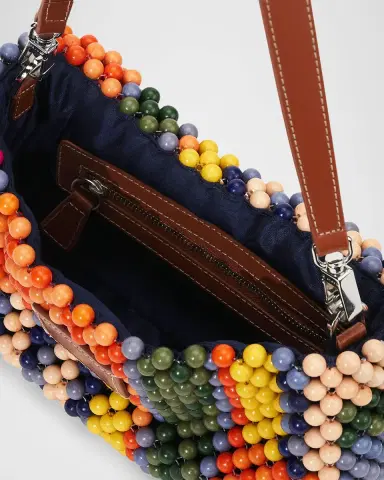 Staud Timmy Beaded Shoulder Bag | Thumbnail 4