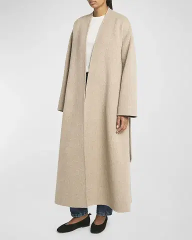 Co Double Wool-Cashmere Long Wrap Coat | Thumbnail 3 Co Double Wool-Cashmere Long Wrap Coat | Thumbnail 3
