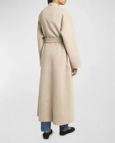 Co Double Wool-Cashmere Long Wrap Coat | Thumbnail 7 Co Double Wool-Cashmere Long Wrap Coat | Thumbnail 7