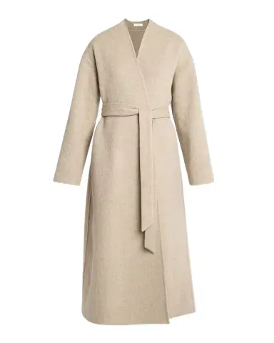 Co Double Wool-Cashmere Long Wrap Coat | Thumbnail 1 Co Double Wool-Cashmere Long Wrap Coat | Thumbnail 1