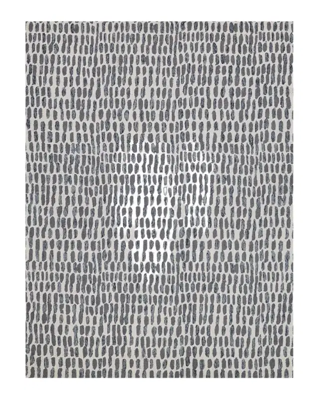 Exquisite Rugs Ink Blot Hand-Tufted Black & Gray Rug