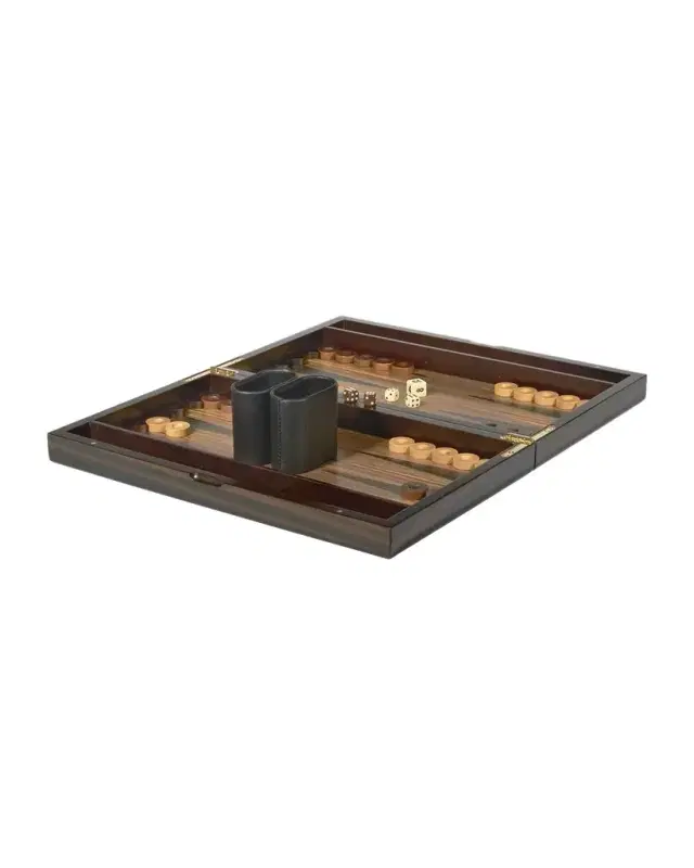Tizo Polished Wood Backgammon Set