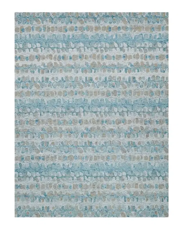 Exquisite Rugs Colorplay Hand-Tufted Turquoise Rug