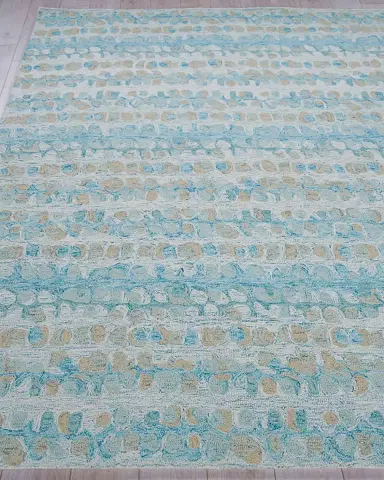 Exquisite Rugs Colorplay Hand-Tufted Turquoise Rug | Thumbnail 2 Exquisite Rugs Colorplay Hand-Tufted Turquoise Rug | Thumbnail 2