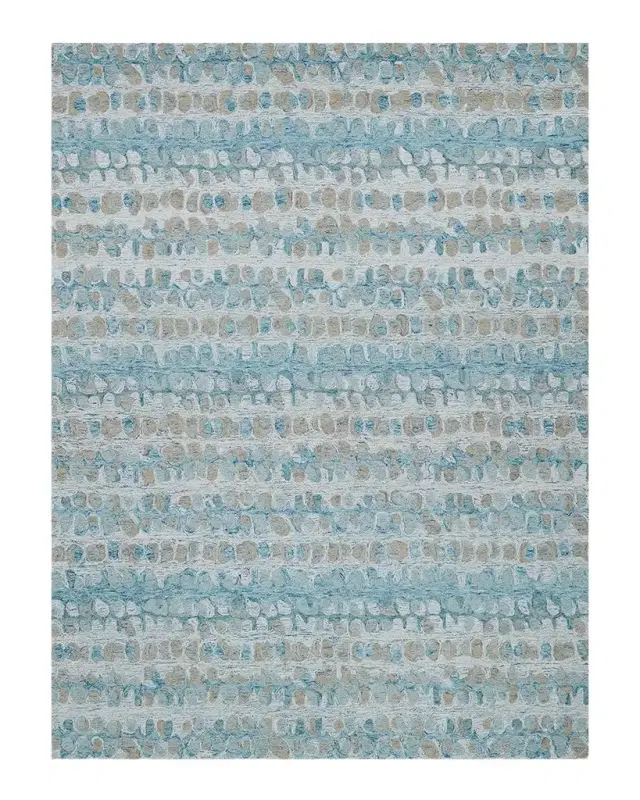 Exquisite Rugs Colorplay Hand-Tufted Turquoise Rug