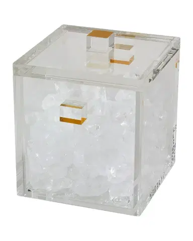 Tizo Clear Lucite Ice Bucket with Lid | Thumbnail 1