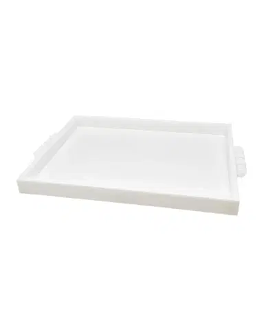Tizo White Lucite Tray with Bubble Handles | Thumbnail 1 Tizo White Lucite Tray with Bubble Handles | Thumbnail 1