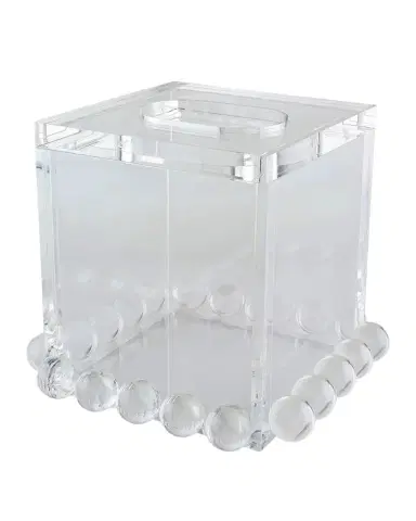 Tizo Clear Lucite Tissue Box Bubble Design | Thumbnail 1