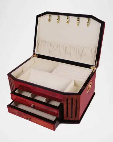 Tizo Polished Two-Tone Wood Jewelry Box with Handles | Thumbnail 2 Tizo Polished Two-Tone Wood Jewelry Box with Handles | Thumbnail 2