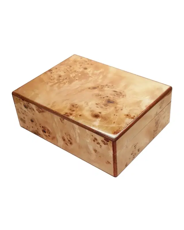 Tizo Polished Natural Wood Box