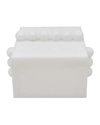 Tizo White Lucite Box with Bubbles | Thumbnail 1 Tizo White Lucite Box with Bubbles | Thumbnail 1