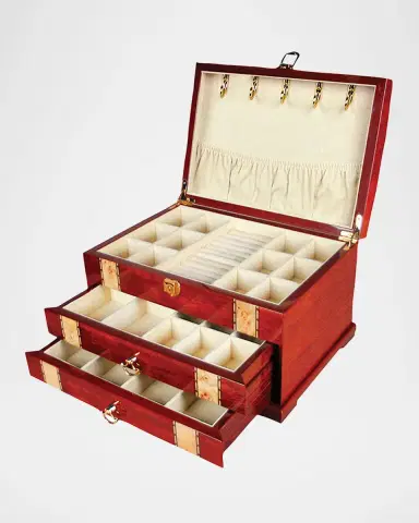 Tizo Two-Tone Inlaid Wood Jewelry Chest | Thumbnail 2 Tizo Two-Tone Inlaid Wood Jewelry Chest | Thumbnail 2
