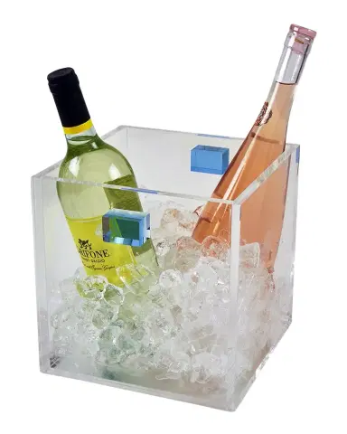 Tizo Clear Lucite Wine Cooler with Handles | Thumbnail 1 Tizo Clear Lucite Wine Cooler with Handles | Thumbnail 1