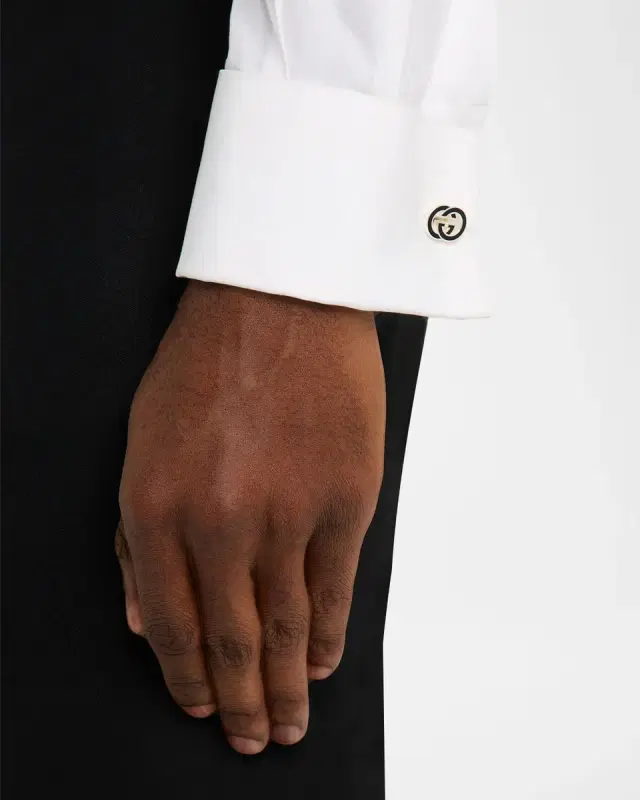 Men 's Interlocking G Enamel Cufflinks