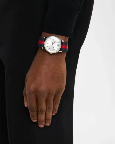 Gucci Men's G-Timeless Nylon-Strap Watch, 38mm | Thumbnail 2 Gucci Men's G-Timeless Nylon-Strap Watch, 38mm | Thumbnail 2