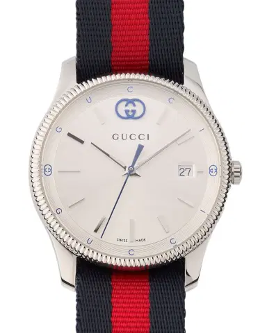 Gucci Men's G-Timeless Nylon-Strap Watch, 38mm | Thumbnail 1 Gucci Men's G-Timeless Nylon-Strap Watch, 38mm | Thumbnail 1