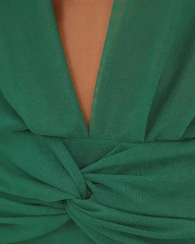 Vix Solid Cindy Sheer Sun Dress Coverup | Thumbnail 2