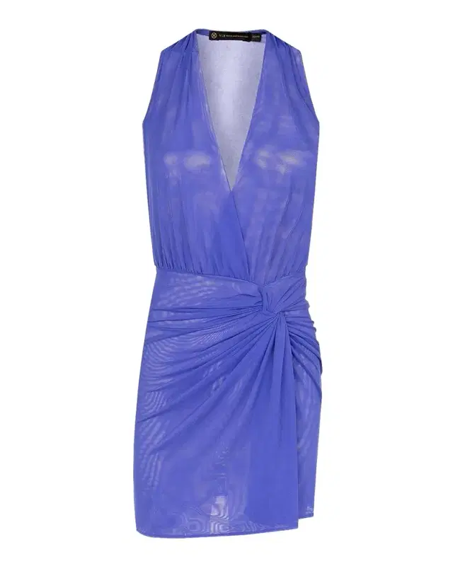 Solid Karina Sheer Sun Dress Coverup