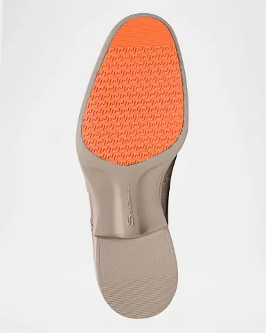 Santoni Men's Easy Suede Brogue Wingtip Derby Shoes | Thumbnail 4 Santoni Men's Easy Suede Brogue Wingtip Derby Shoes | Thumbnail 4