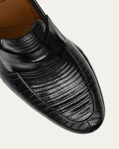 Magnanni Men's Vincente Lizard Penny Loafers | Thumbnail 6