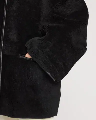 Toteme Teddy Lamb Shearling Overshirt Jacket | Thumbnail 5
