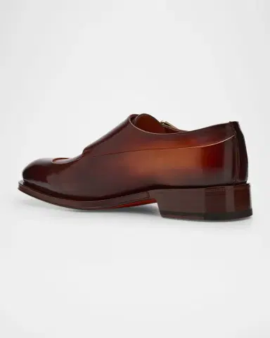 Santoni Men's Eros Double-Monk Strap Loafers | Thumbnail 2 Santoni Men's Eros Double-Monk Strap Loafers | Thumbnail 2