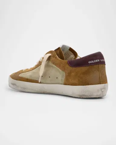 Golden Goose Men's Super-Star Suede Low-Top Sneakers | Thumbnail 4