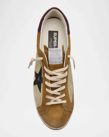 Golden Goose Men's Super-Star Suede Low-Top Sneakers | Thumbnail 5